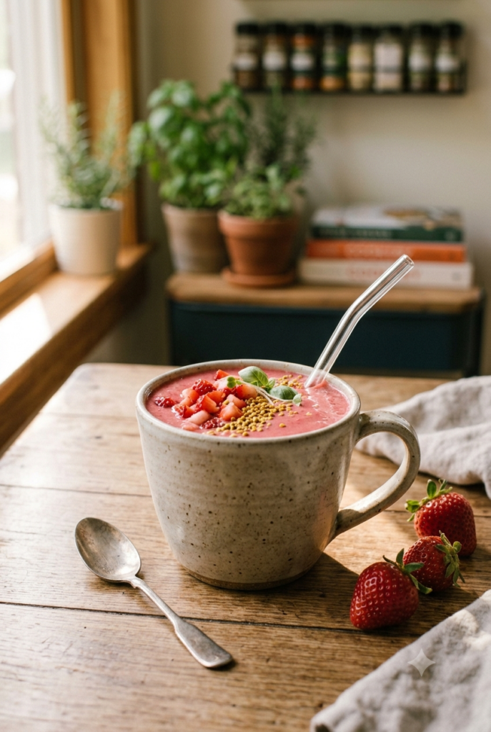 Kefírovo-jahodové smoothie